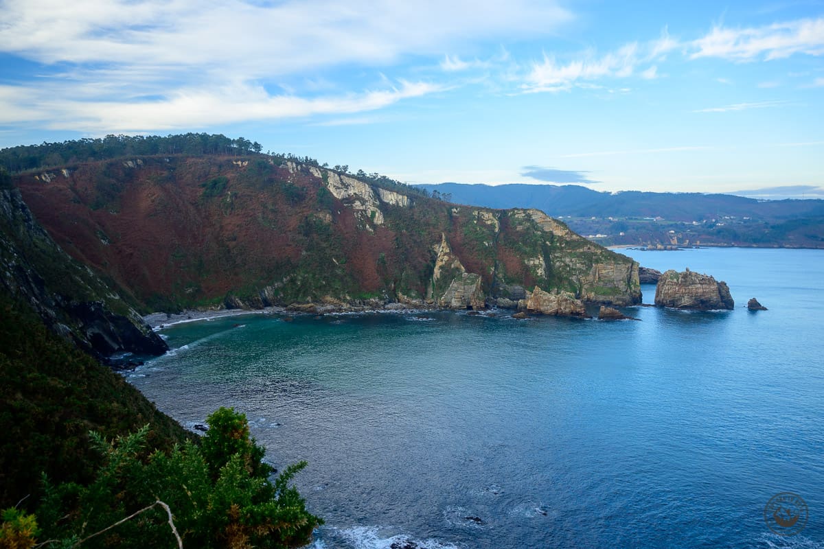 Vistas a la ría de Viveiro desde las pasarelas de la ruta a la Punta Fuciño do Porco