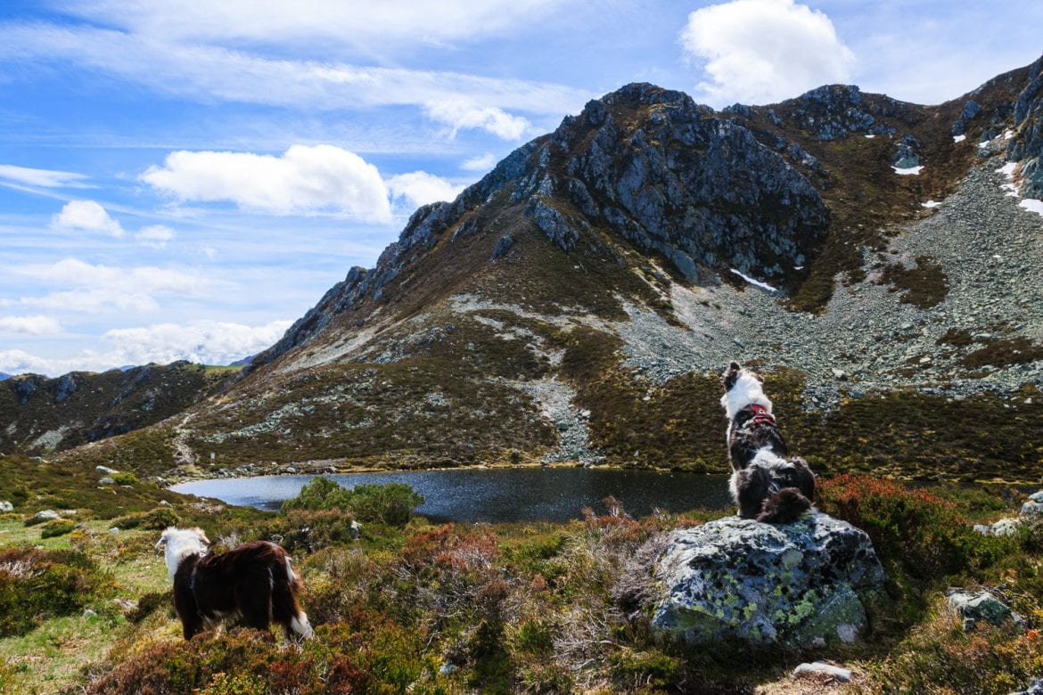 El lago Ubales en Redes, Asturias